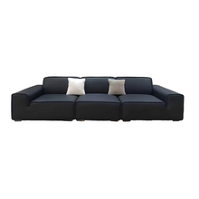 Load image into Gallery viewer, ITALIAN MINIMALIST STYLE BIG BLACK COW SOFA VJ2-2359 SOFA
